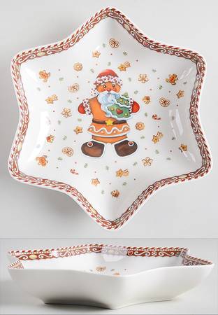 Winter Bakery Delight Star Shaped Bowl