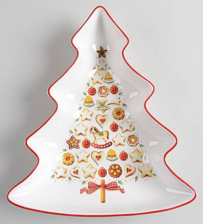Winter Bakery Delight Large Tree Shaped Bowl