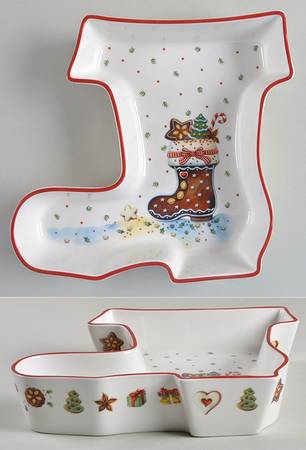 Winter Bakery Delight 7" Figural Serving Bowl