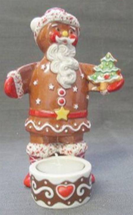 Winter Bakery Decoration Santa Tea Light