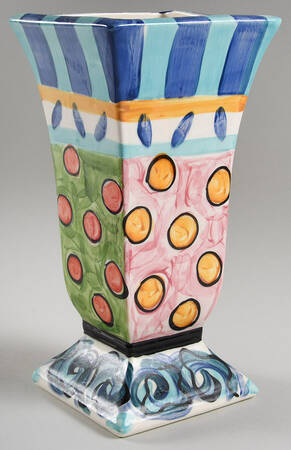 Splish Splash 10" Footed Vase