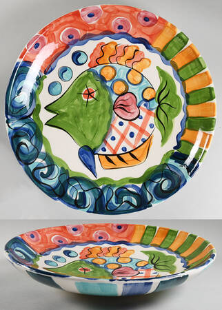 Splish Splash 15" Round Serving Bowl