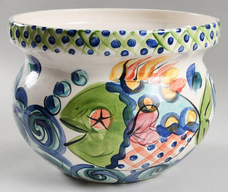 Splish Splash Large Round Planter
