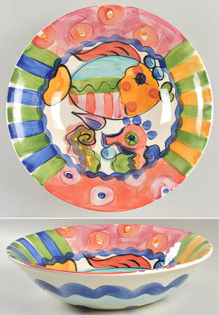 Splish Splash 12" Large Salad Serving Bowl