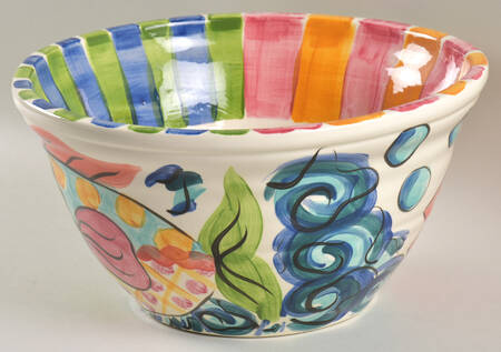 Splish Splash 11" Large Salad Serving Bowl
