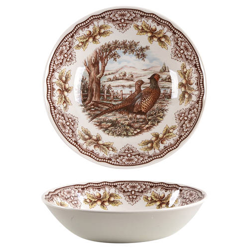 Homeland Soup/Cereal Bowl by Victorian English Pottery-Royal Stafford