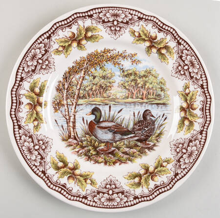 Homeland Dinner Plate by Victorian English Pottery-Royal Stafford