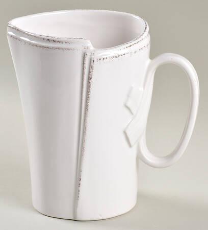 Lastra White (Bright White Glaze) 24 Oz Pitcher