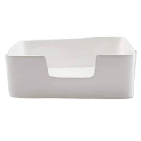 Lastra White (Bright White Glaze) Melamine Napkin Holder