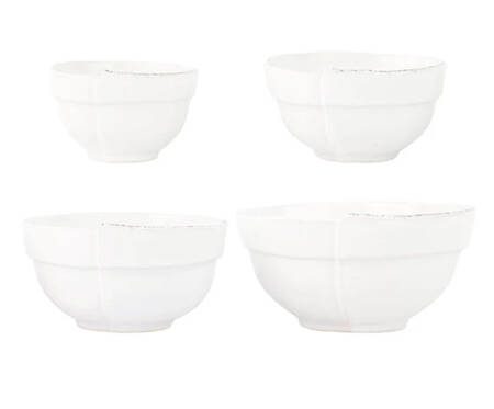 Lastra White (Bright White Glaze) Mini Prep Bowl - Set of 4 (BPREP, BPRM4, BPRM4A & BPRM5)