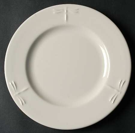Libellule Cream Salad Plate