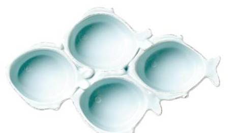 Lastra Fish Melamine 4-Part Relish
