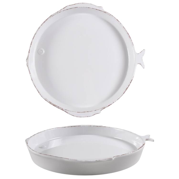 Lastra Fish 15" Melamine Chop Plate (Round Platter)