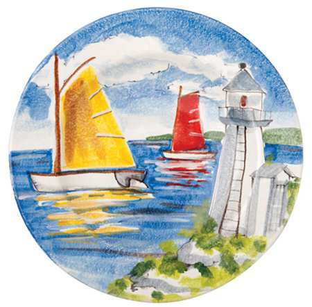 Sailboats 15" Chop Plate (Round Platter)