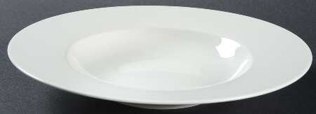 Twist White Large Rim Soup Bowl