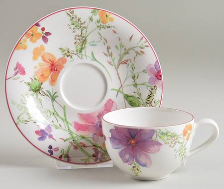 Mariefleur Flat Cup & Saucer Set