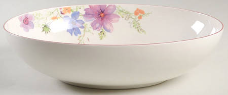 Mariefleur 12" Oval Vegetable Bowl