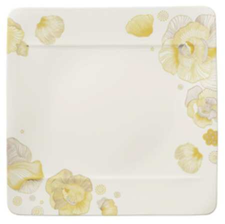 Modern Grace Peonia Square Dinner Plate