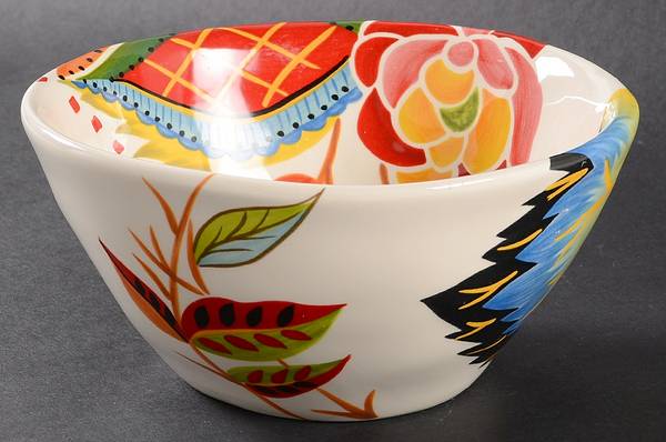 Rose Print Coupe Cereal Bowl