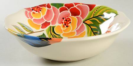 Rose Print 8" Individual Pasta Bowl