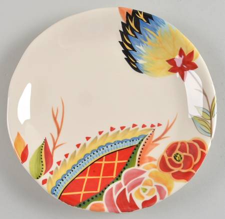 Rose Print Salad Plate