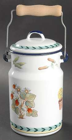 French Garden Roanne Canister/Milk Pail & Lid
