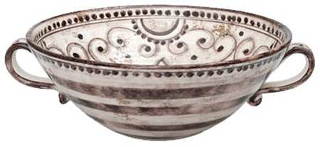 Arabesca 15" Round Handled Bowl