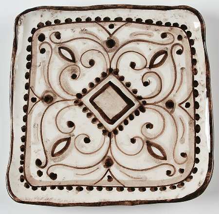 Arabesca Square Salad Plate