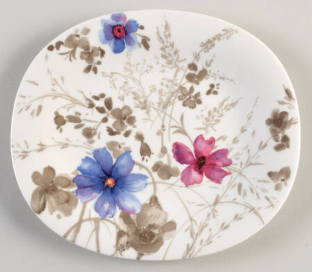 Mariefleur Grey Oval Salad Plate