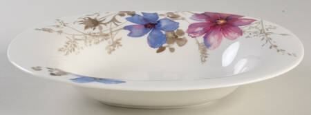 Mariefleur Grey Large Oval Rim Soup Bowl