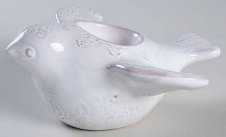 Bellezza Bird White Bird Votive Candleholder