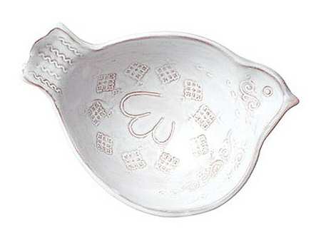 Bellezza Bird White Coupe Cereal Bowl