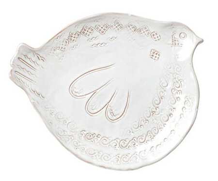 Bellezza Bird White Salad Plate