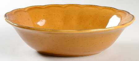 The English Collection Yellow 9" Oval Vegetable Bowl
