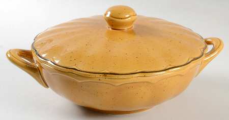 The English Collection Yellow Round Covered Vegetable