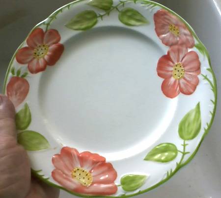 Spring Rose Salad Plate