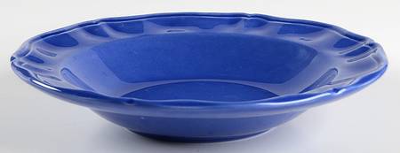 Luberon Blue (Cobalt) Large Rim Soup Bowl