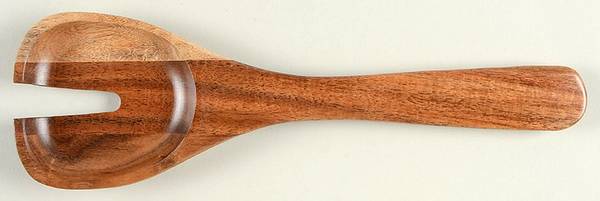 Artesano Original Solid Wood Salad Serving Fork