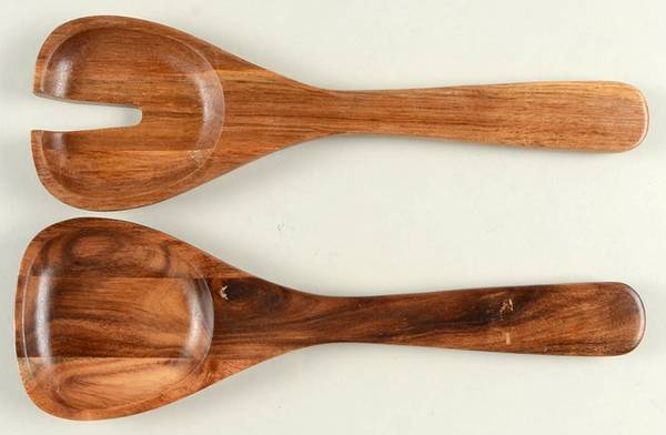 Artesano Original Wood Solid 2-Piece Salad Set