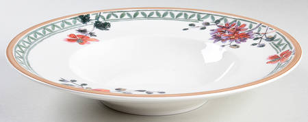 Provencal Verdure Large Rim Soup Bowl