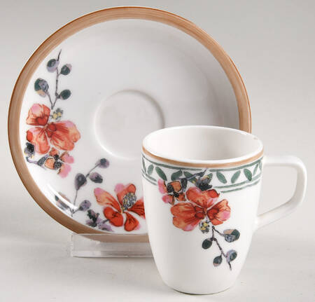 Provencal Verdure Flat Demitasse Cup & Saucer Set