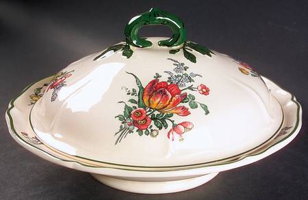 Old Strasburg (Panel) Round Covered Vegetable