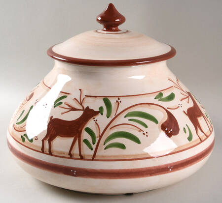 Renna Biscotti Jar & Lid