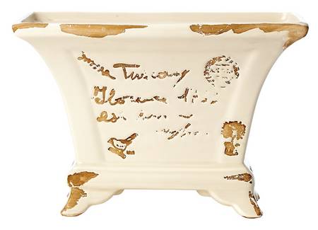Tuscany Script 7" Cachepot