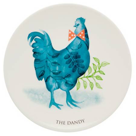 My Rooster Salad/Dessert Plate