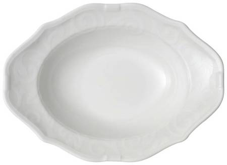 Ronda Blanco 11" Oval Vegetable Bowl