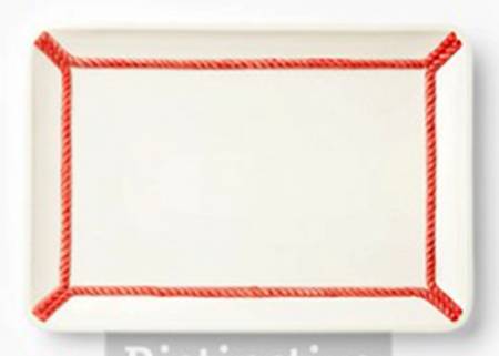 Corda Red 19" Rectangular Serving Platter