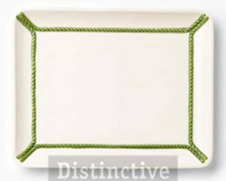 Corda Green 12" Rectangular Serving Platter