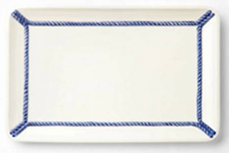 Corda Blue 19" Rectangular Serving Platter