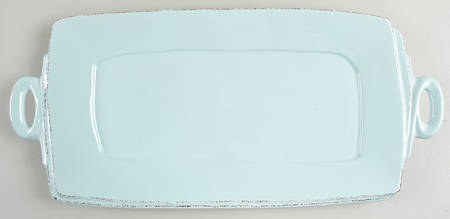 Lastra Aqua 16" Rectangular Handled Tray